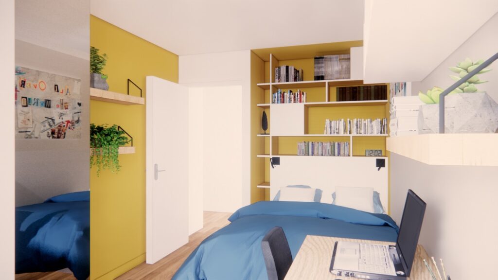 Chambre Louis agencement tete lit